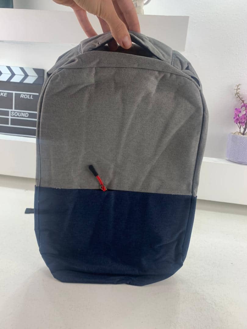 Sac à dos Bicolore Style Coréen Unisexe 127772-2 Bleu – محفظة ظهر للكبار أزرق - Sac à dos et Mode - صورة 6