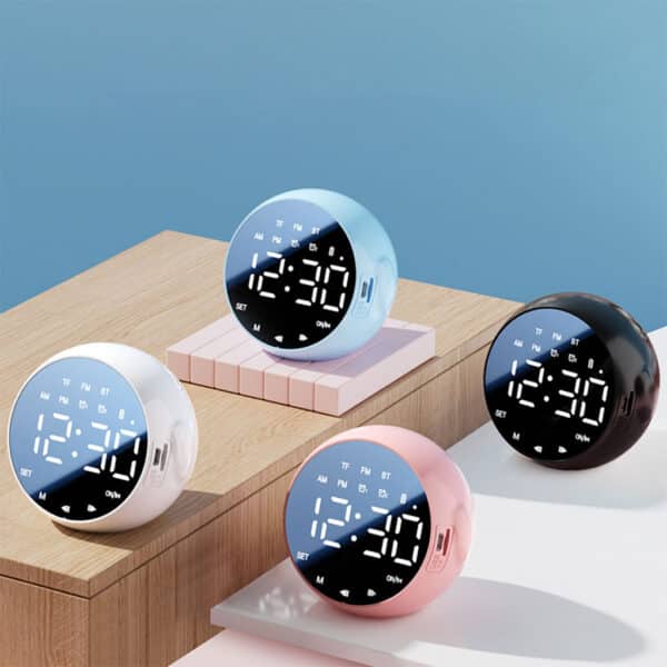 Haut Parleur Bluetooth et Réveil de bureau à LED numérique – مكبر صوت ومنبه إلكتروني - Électronique - صورة 5