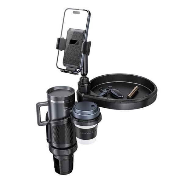 Plateau extensible 4 en 1 avec support de téléphone pour voiture – حامل أغراض ومشروبات في السيارة - Accessoires Auto/Moto - صورة 6