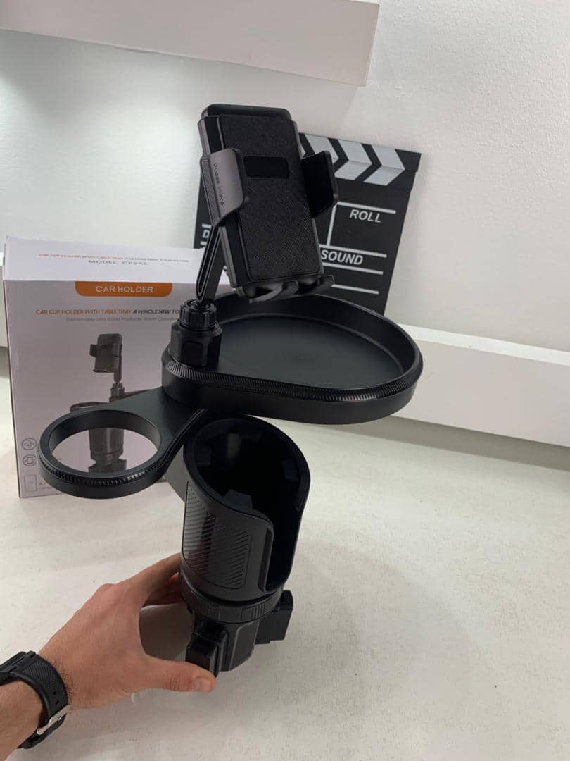 Plateau extensible 4 en 1 avec support de téléphone pour voiture – حامل أغراض ومشروبات في السيارة - Accessoires Auto/Moto - صورة 10