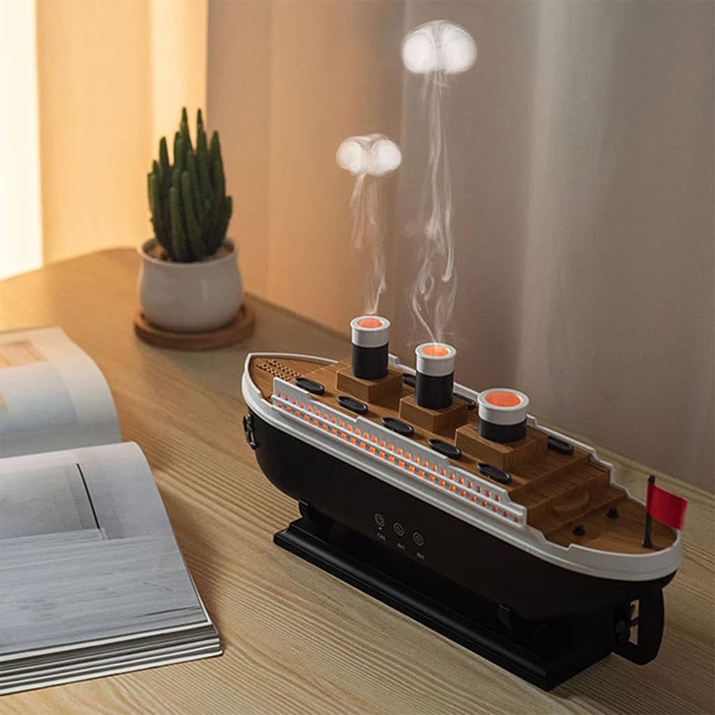 Bateau Jellyfish Diffuseur d’huiles essentielles 250ml avec télécommande – معطر جو على شكل باخرة - Décoration - صورة 2