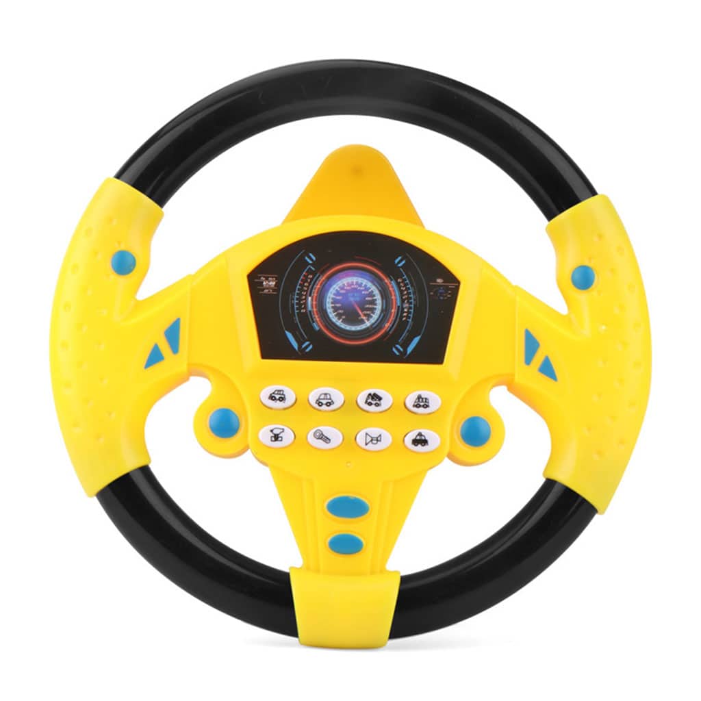 Jouet volant de conduite simulé avec lumière et musique – لعبة مقود السيارة للأطفال - Jouet & Gaming - صورة 5