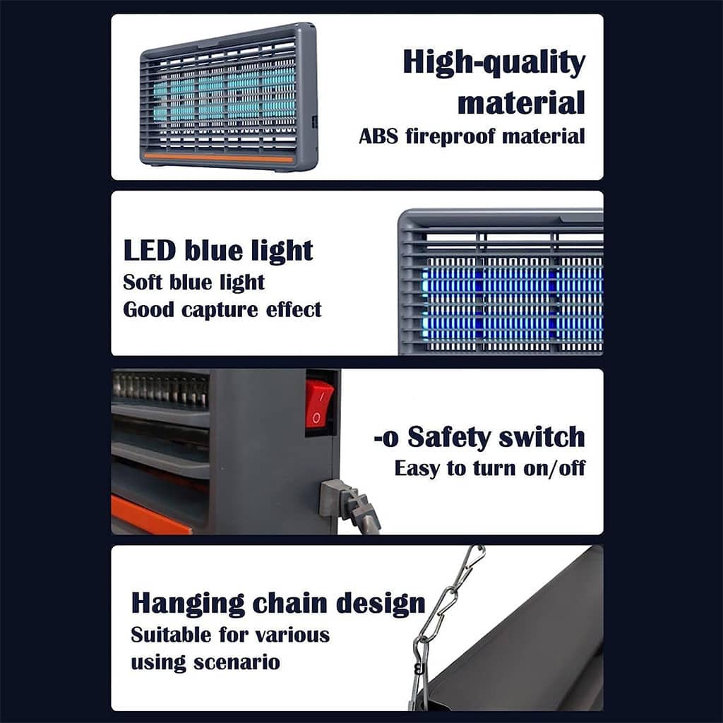 Lampe Anti-Moustiques Électrique 10W Double Tube UV – مصيدة الباعوض - Outillage et Bricolage - صورة 6
