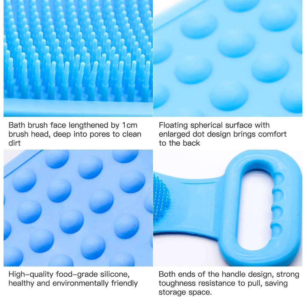 Brosse de Bain en Silicone pour Nettoyer le Corps – فرشاة الإستحمام من السيليكون - Maison - صورة 6