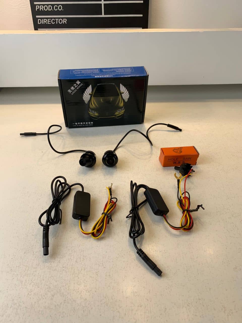 Projecteur LED en forme d’ailes d’ange pour rétroviseur latéral de voiture – أضواء خارجية للسيارة على شكل أجنحة - Accessoires Auto/Moto - صورة 7