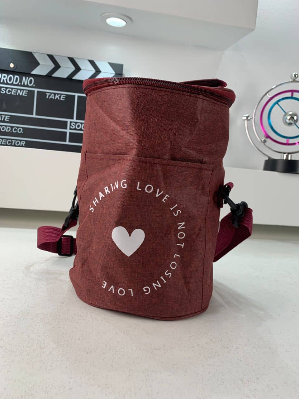 Sac à déjeuner isotherme portable avec bandoulière – حقيبة حفظ الطعام حافظة للحرارة - Maison - صورة 8