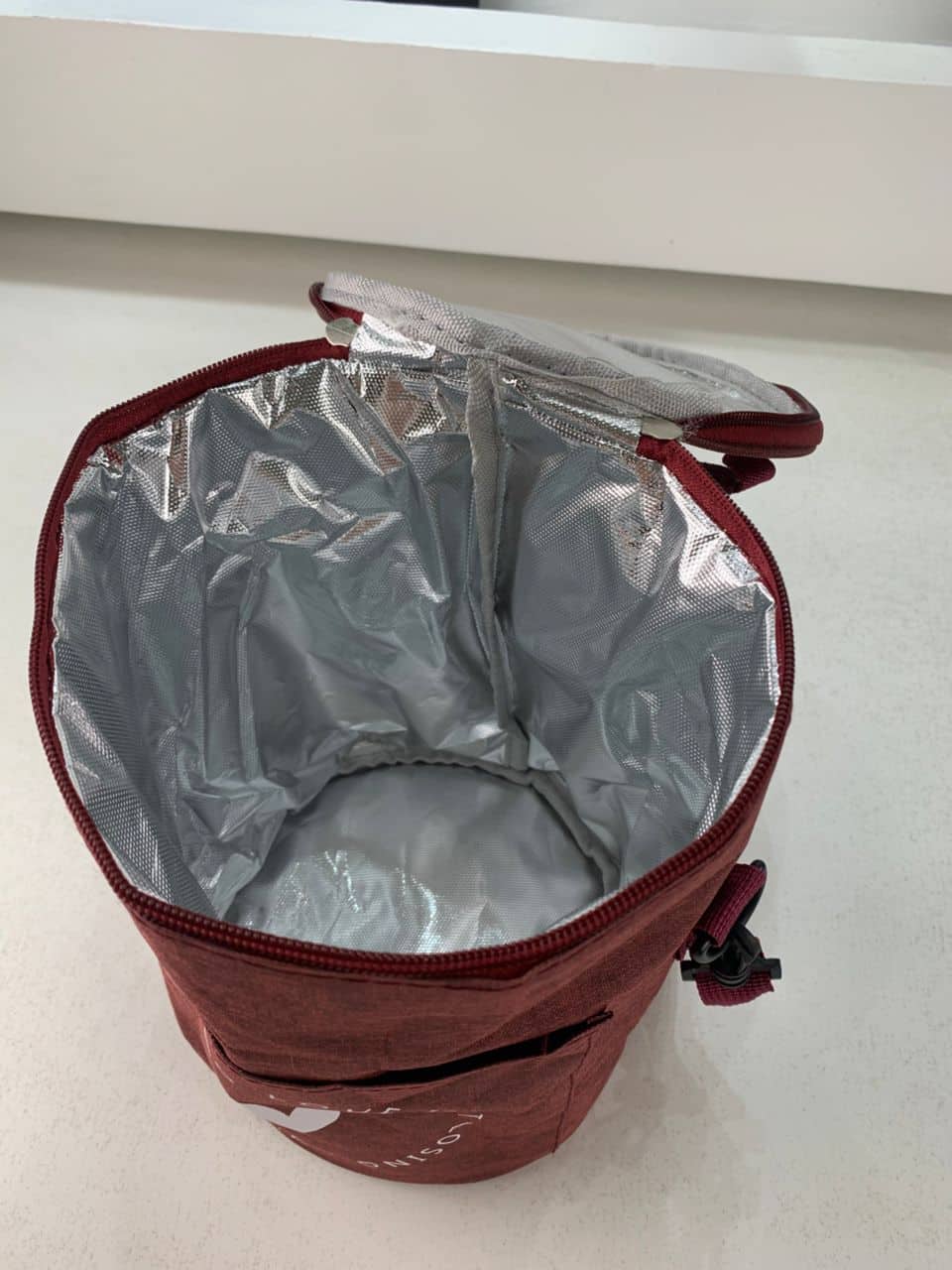 Sac à déjeuner isotherme portable avec bandoulière – حقيبة حفظ الطعام حافظة للحرارة - Maison - صورة 9