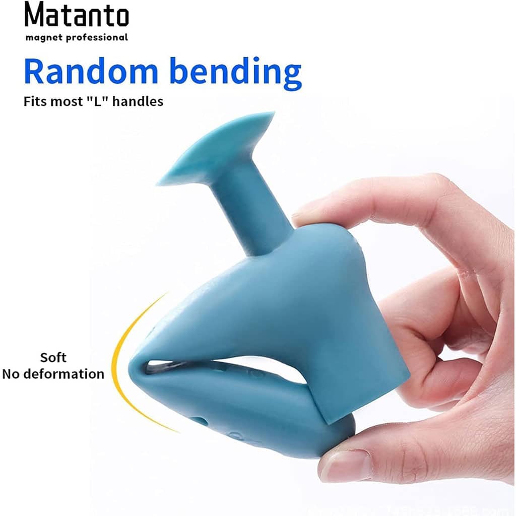 Poignée de porte en silicone avec ventouse pour absorber le choc 1Pcs – مقبض من سيليكون لحماية الحائط - Maison - صورة 5