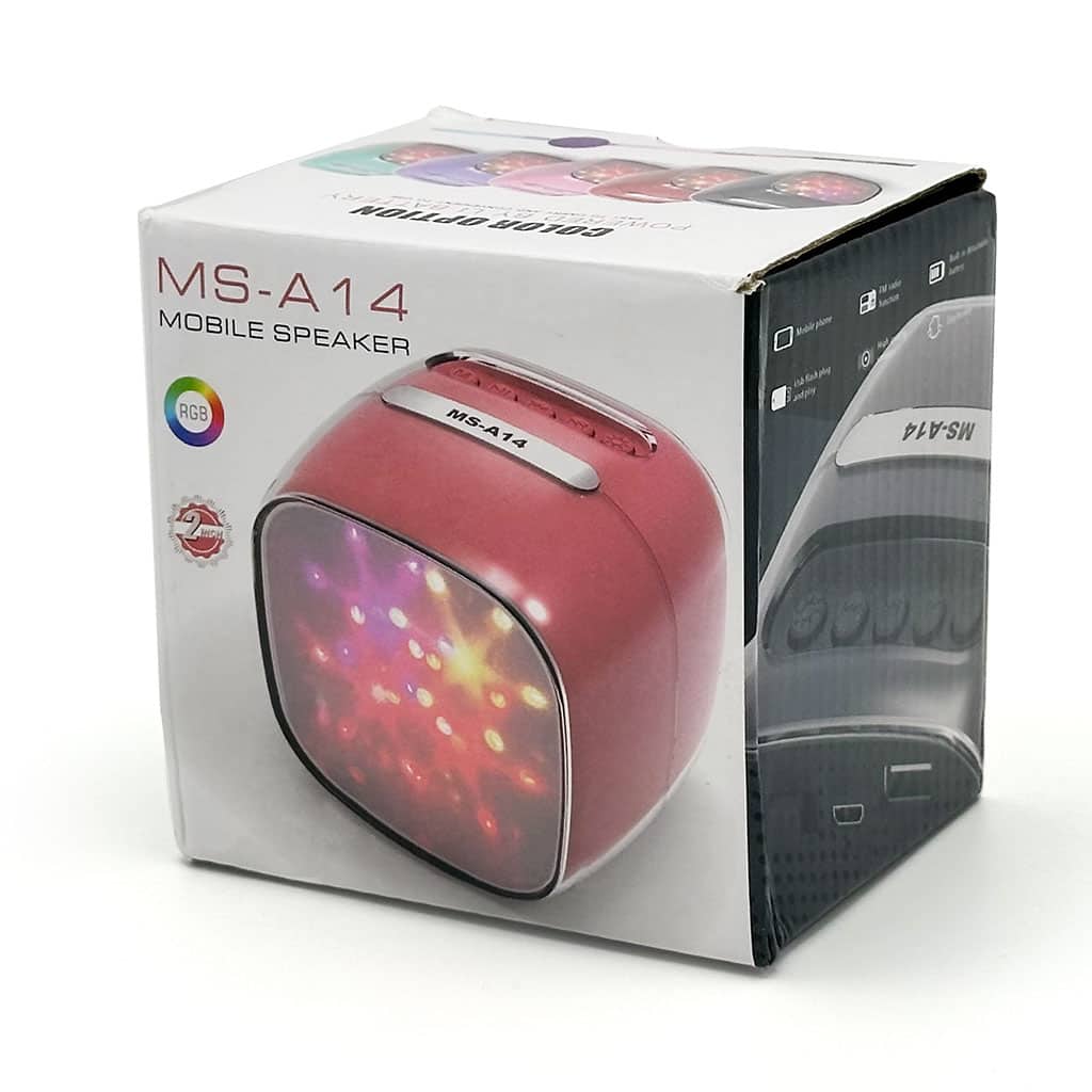 مكبر صوت محمول – Haut-parleur Mobile MS-A14 Son Puissant et Éclairage RGB Dynamique - Électronique - صورة 4