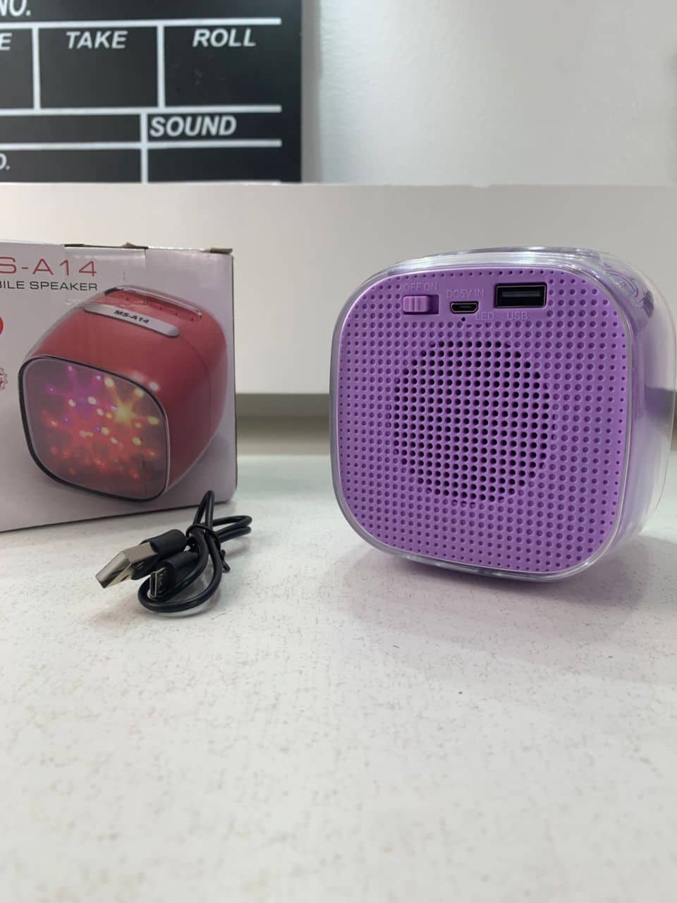 مكبر صوت محمول – Haut-parleur Mobile MS-A14 Son Puissant et Éclairage RGB Dynamique - Électronique - صورة 7