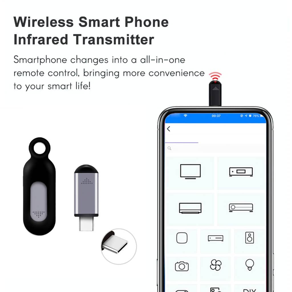 Mini Télécommande Smart infrarouge universel pour Smartphone – أداة للتحكم بالأجهزة الكهرومنزلية عن بعد - Électronique - صورة 2