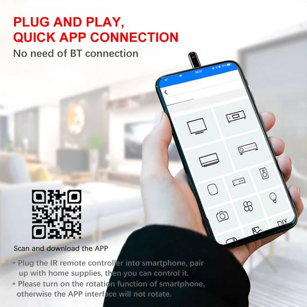 Mini Télécommande Smart infrarouge universel pour Smartphone – أداة للتحكم بالأجهزة الكهرومنزلية عن بعد - Électronique - صورة 4