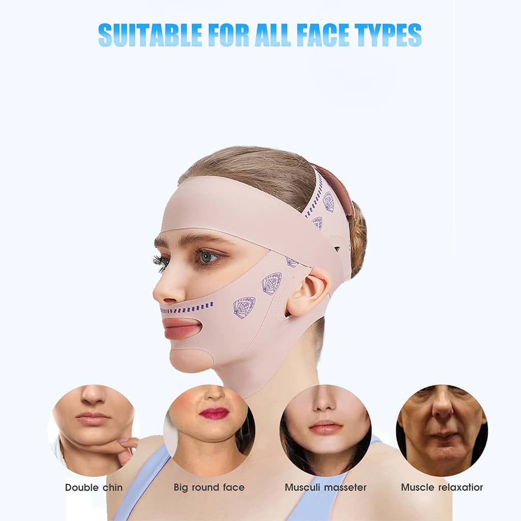 SIBOTE Masque de Lifting Facial Anti-Relâchement pour Visage et Menton – قناع شد الوجه - Soins et Beauté - صورة 5