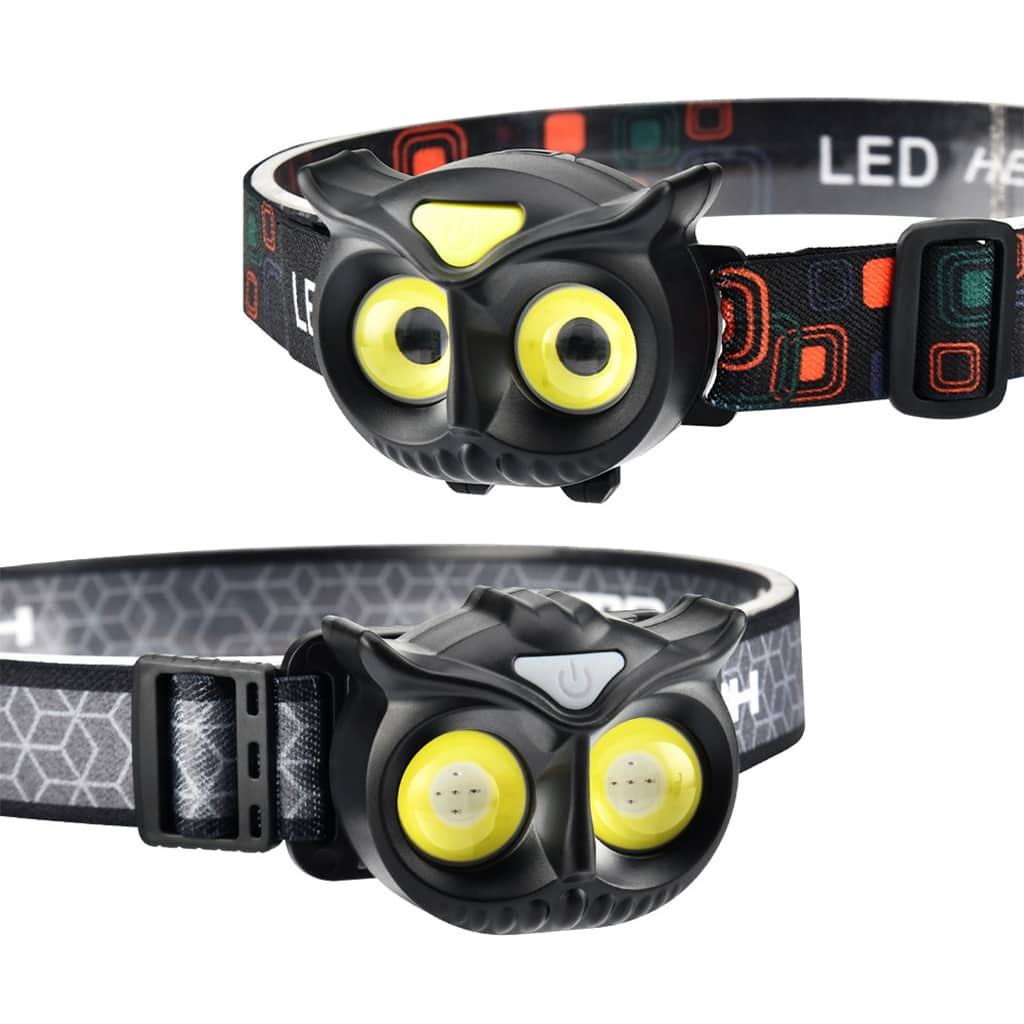 Lampe frontale à LED en Forme de Hibou WT209 – مصباح رأس على شكل بومة - Camping et Randonnée - صورة 2