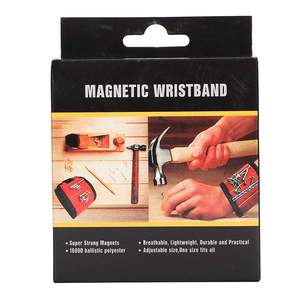 Bracelet magnétique respirant et réglable ultra résistant pour maintenir les vis – حزام يد مغناطيسي لشد البراغي - Outillage et Bricolage - صورة 5