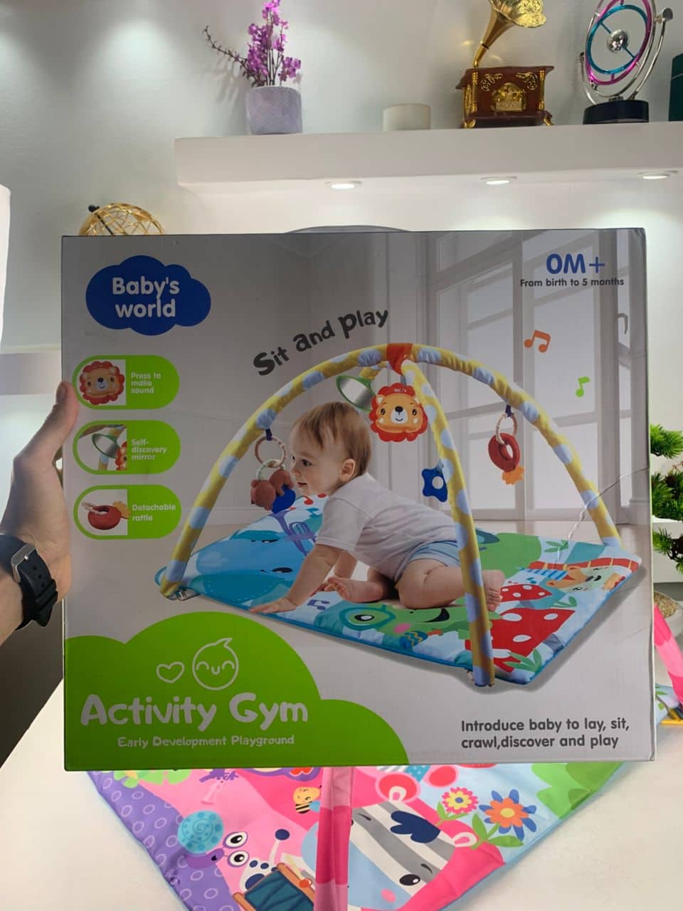 Tapis D’Eveil Animaux pour Bébé avec Miroir – بساط الألعاب لرضيع - Maternité - صورة 8