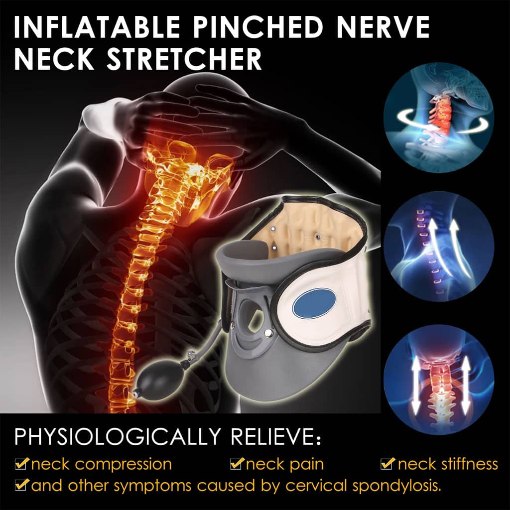 STARICARE Civière de cou gonflable et rétracteur de traction cervicale avec pompe – أداة تصحيح وضعية العنق - Divers - صورة 6