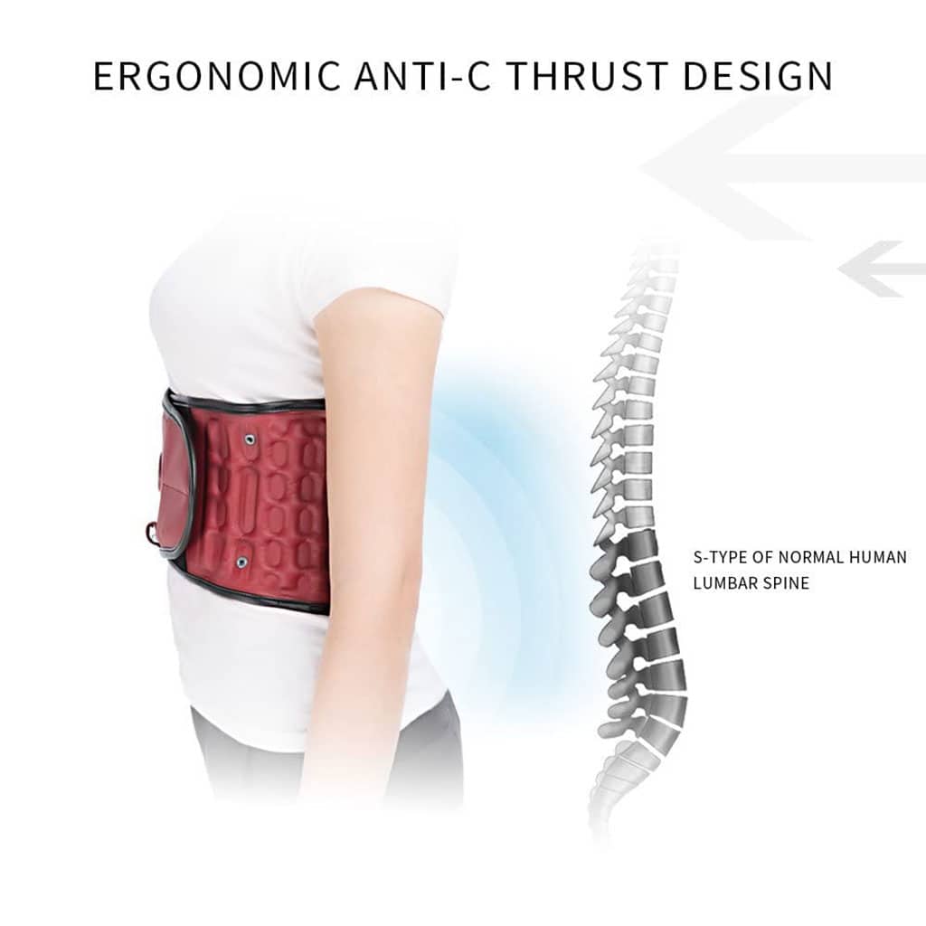 STARICARE Ceinture de décompression Gonflable avec 28 colonnes d’air et pompe- حزام شد الظهر قابل للنفخ - Soins et Beauté - صورة 3