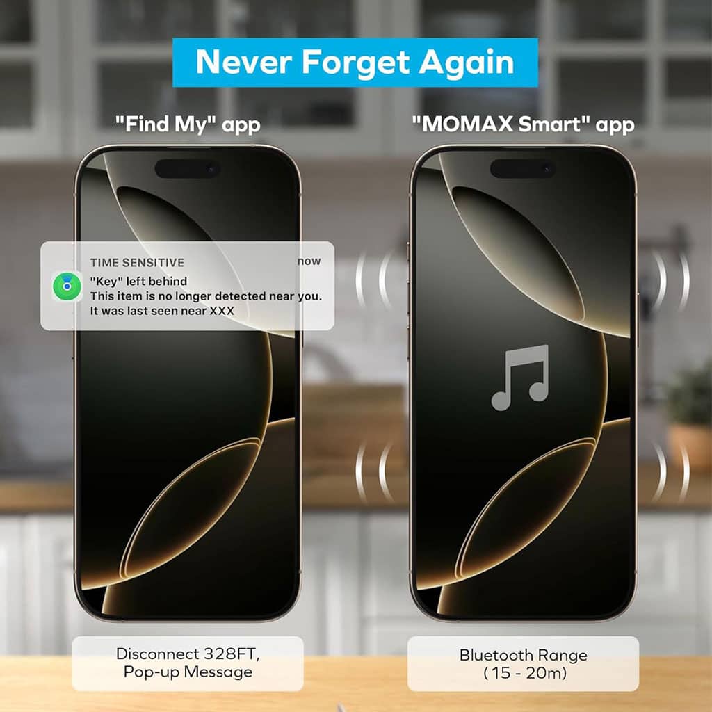 MOMAX Smart Tag Tracker Fonctionne avec l’application Apple Find My – جهاز تعقب ذكي - Électronique - صورة 5