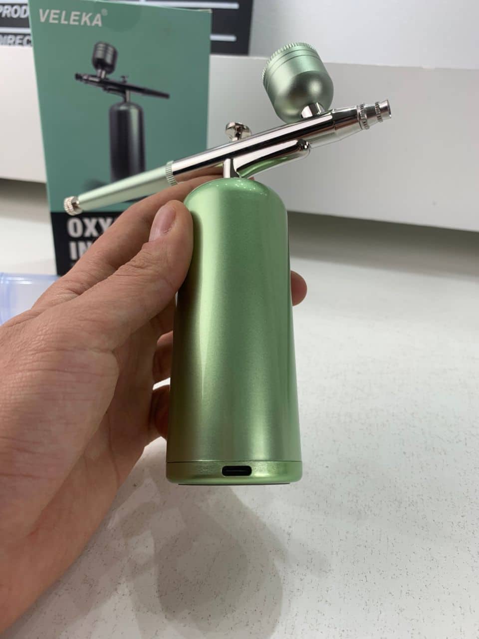 Kit aérographe avec compresseur intégré rechargeable pour nail arts et décoration – جهاز رسم وتزيين - Soins et Beauté - صورة 12