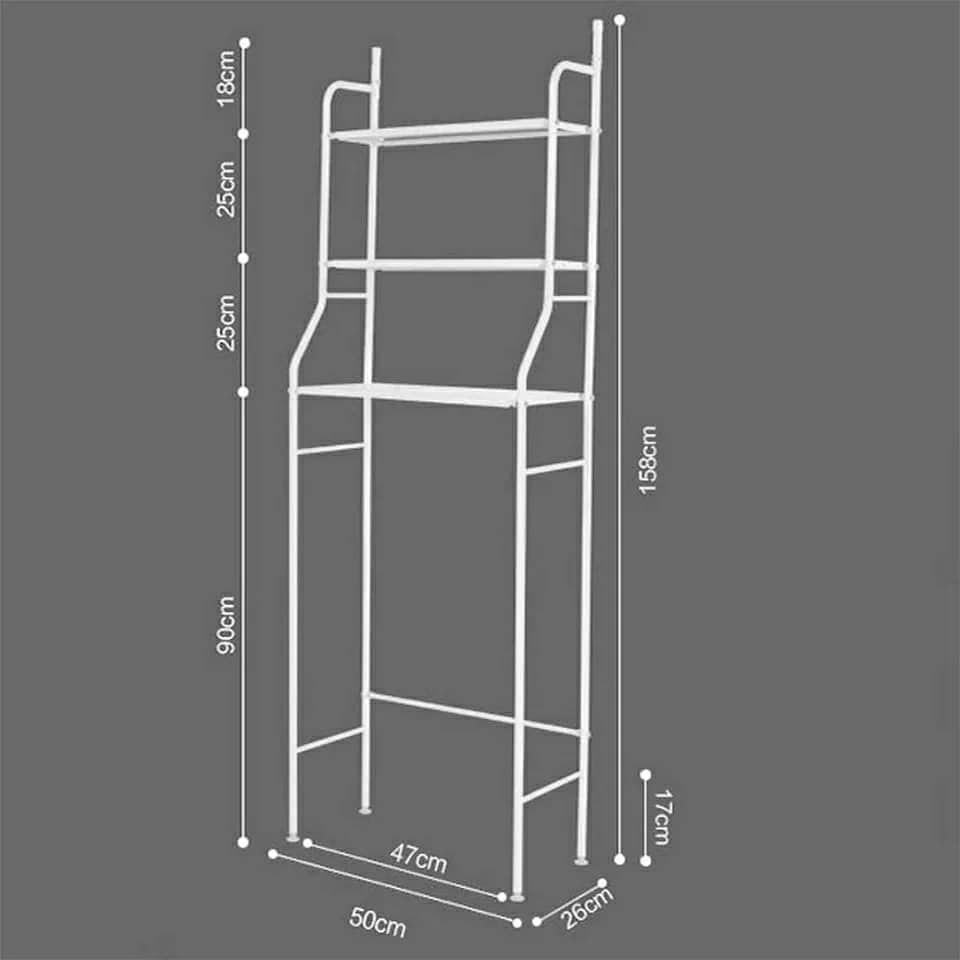 support de rangement en acier inoxydable pour salle de bain WC - Maison - صورة 5