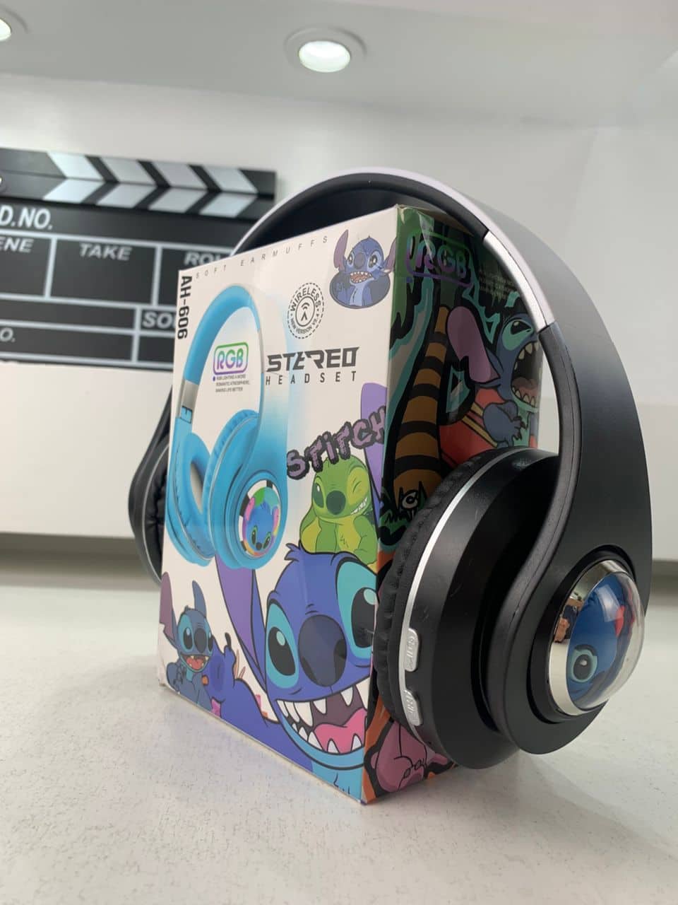 Casque Audio Design Stitch pour Enfants avec Connexion Bluetooth, USB et Carte TF – سماعات رأس للأطفال ستيتش - Électronique - صورة 5