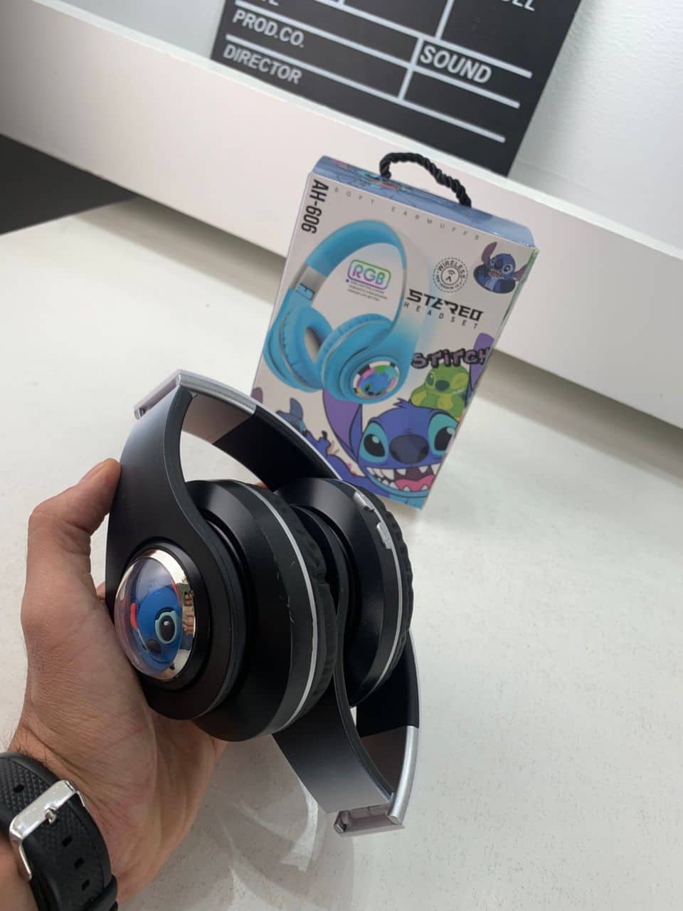 Casque Audio Design Stitch pour Enfants avec Connexion Bluetooth, USB et Carte TF – سماعات رأس للأطفال ستيتش - Électronique - صورة 6