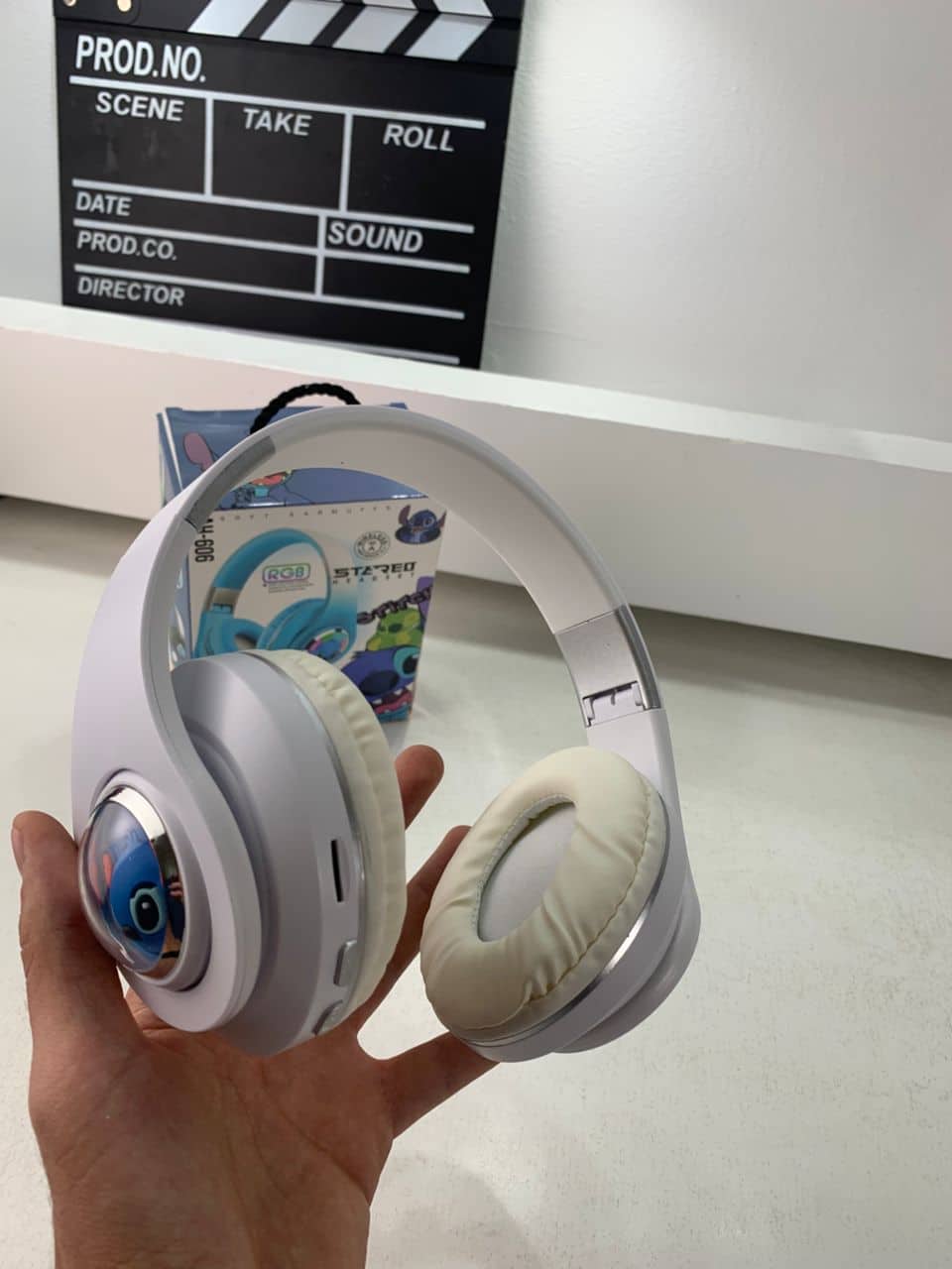Casque Audio Design Stitch pour Enfants avec Connexion Bluetooth, USB et Carte TF – سماعات رأس للأطفال ستيتش - Électronique - صورة 7