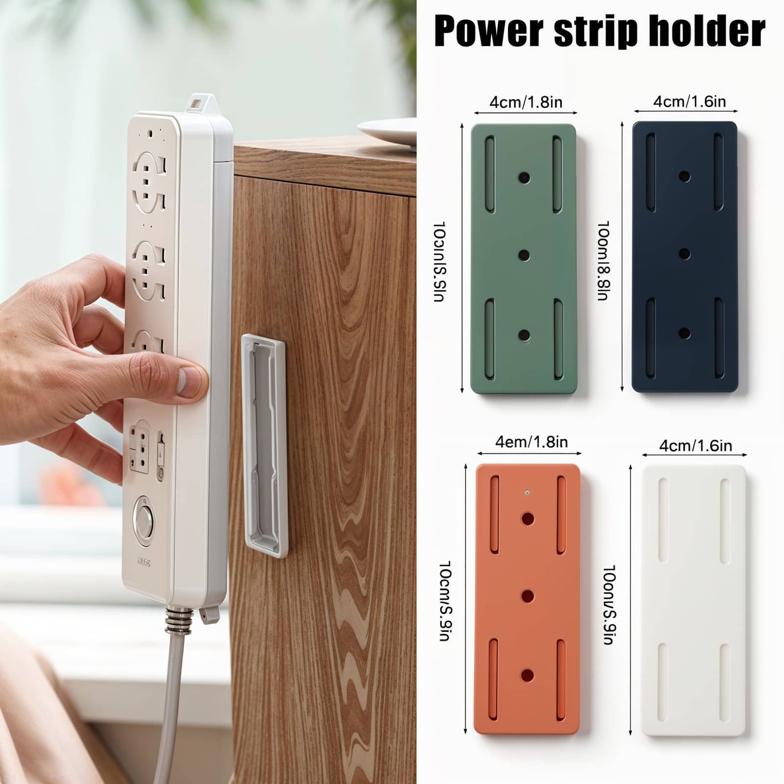 Ensemble de Support Mural sans Poinçon Auto-Adhésif 4PCS - Divers - صورة 5
