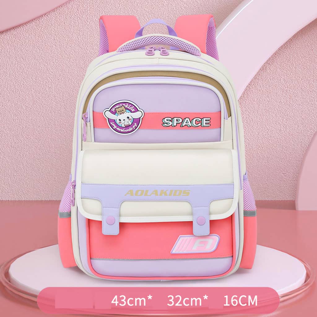 Sac à Dos Enfant Space Design Ludique Multi-Poches Rose – حقيبة مدرسية للأطفال لون وردي - Sac à dos et Mode - صورة 2