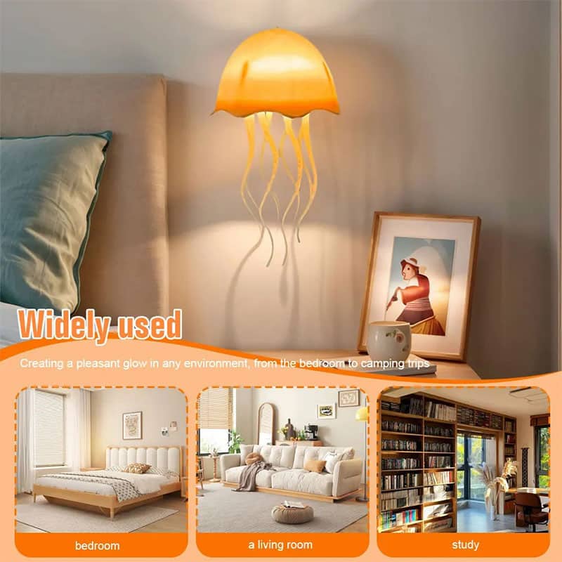 Lampe méduse RVB rechargeable avec capteur tactile et pieds dansants – مصباح ديكور على شكل قنديل - Décoration - صورة 5