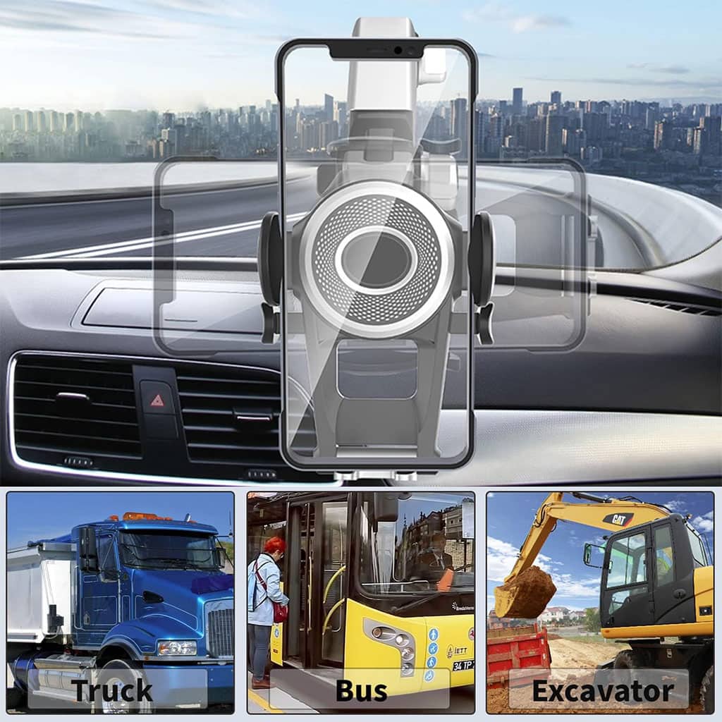 Support Téléphone Voiture 360° Ventouse & Bras Réglable – حامل هاتف في السيارة - Accessoires Auto/Moto - صورة 3