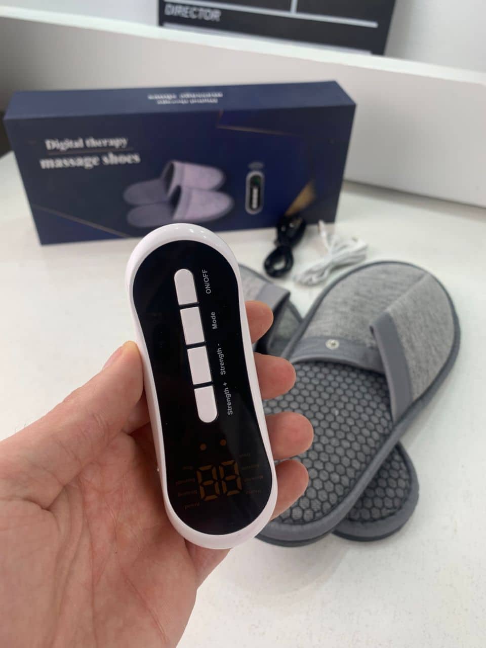 Pantoufles de massage USB pour thérapie électrique à impulsions - Maison - صورة 8