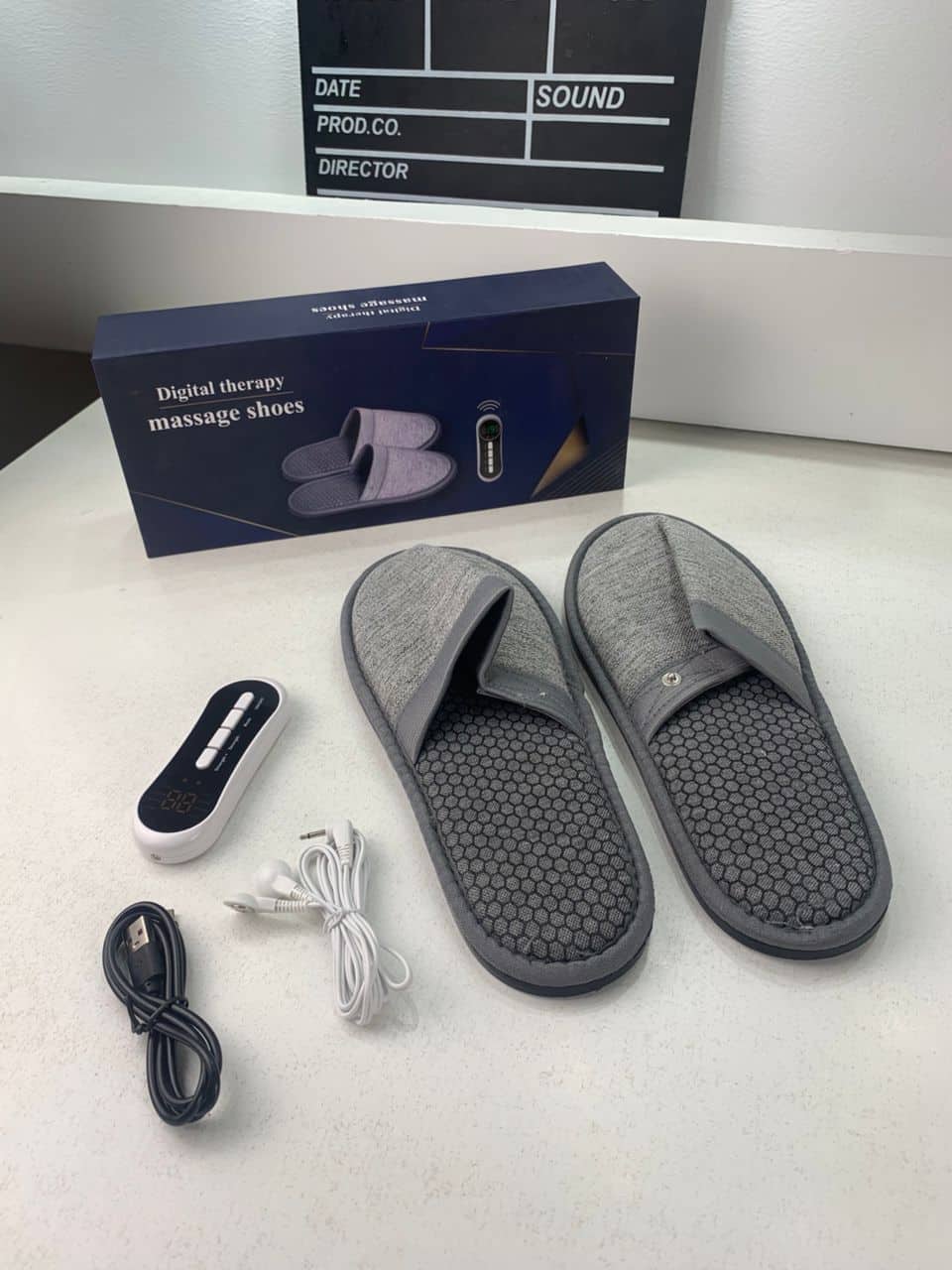 Pantoufles de massage USB pour thérapie électrique à impulsions - Maison - صورة 9