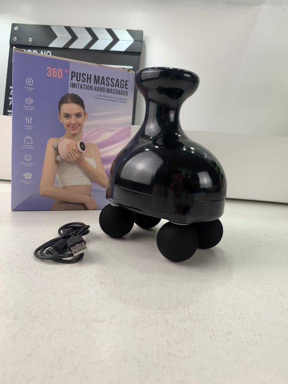 Pistolet de massage portatif à 4 têtes pour tissus profonds – جهاز تدليك الجسم - Soins et Beauté - صورة 8