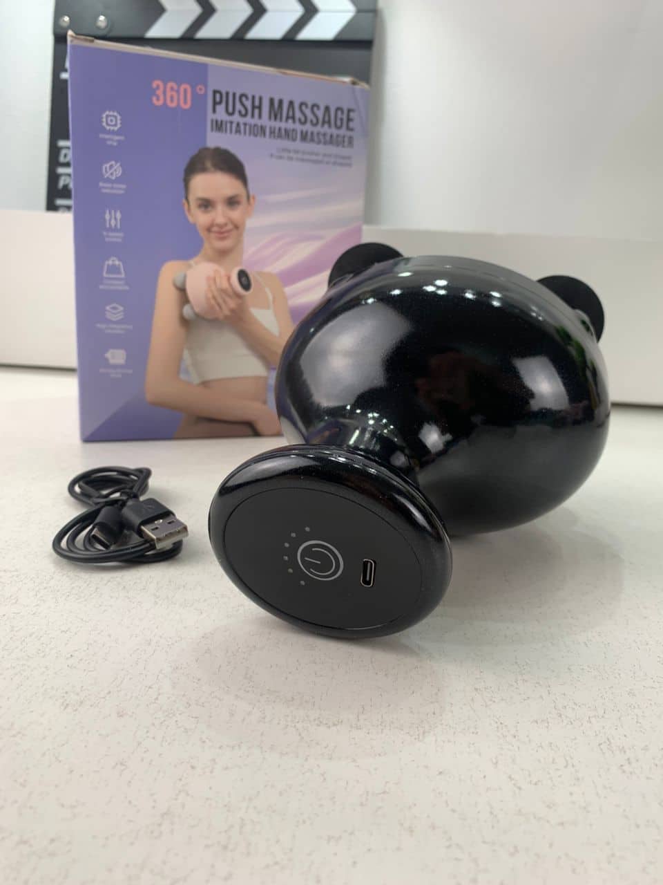 Pistolet de massage portatif à 4 têtes pour tissus profonds – جهاز تدليك الجسم - Soins et Beauté - صورة 9