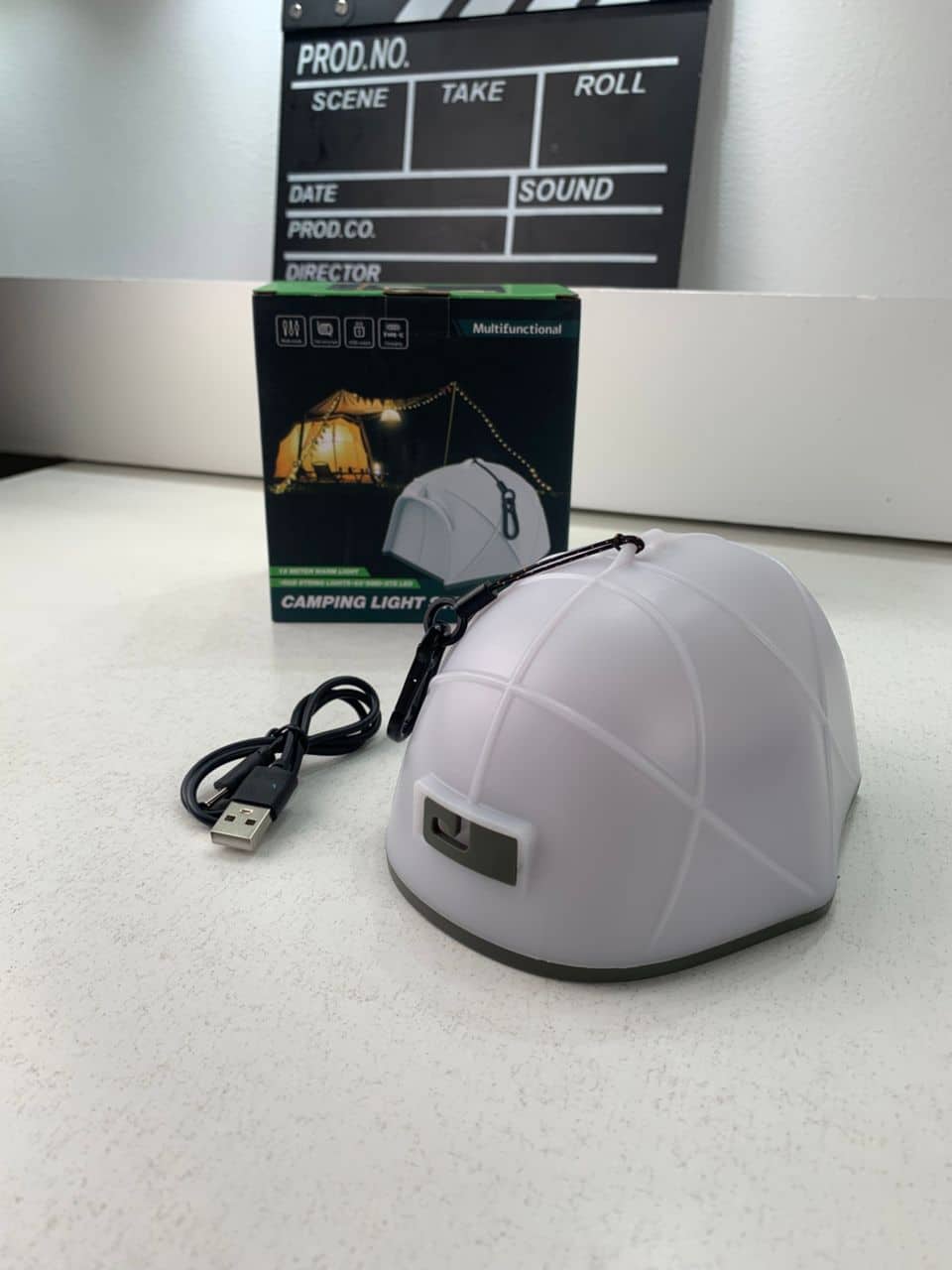 Guirlande lumineuse LED en forme de tente portable rechargeable pour camping – مصباح تخييم على شكل خيمة - Camping et Randonnée - صورة 7