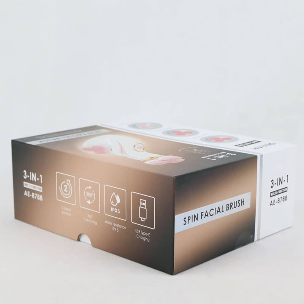 Brosse Nettoyante Électrique Cnaier AE-8788 3 Têtes Rotatives Recharge USB – جهاز تنظيف البشرة بعمق - Soins et Beauté - صورة 7