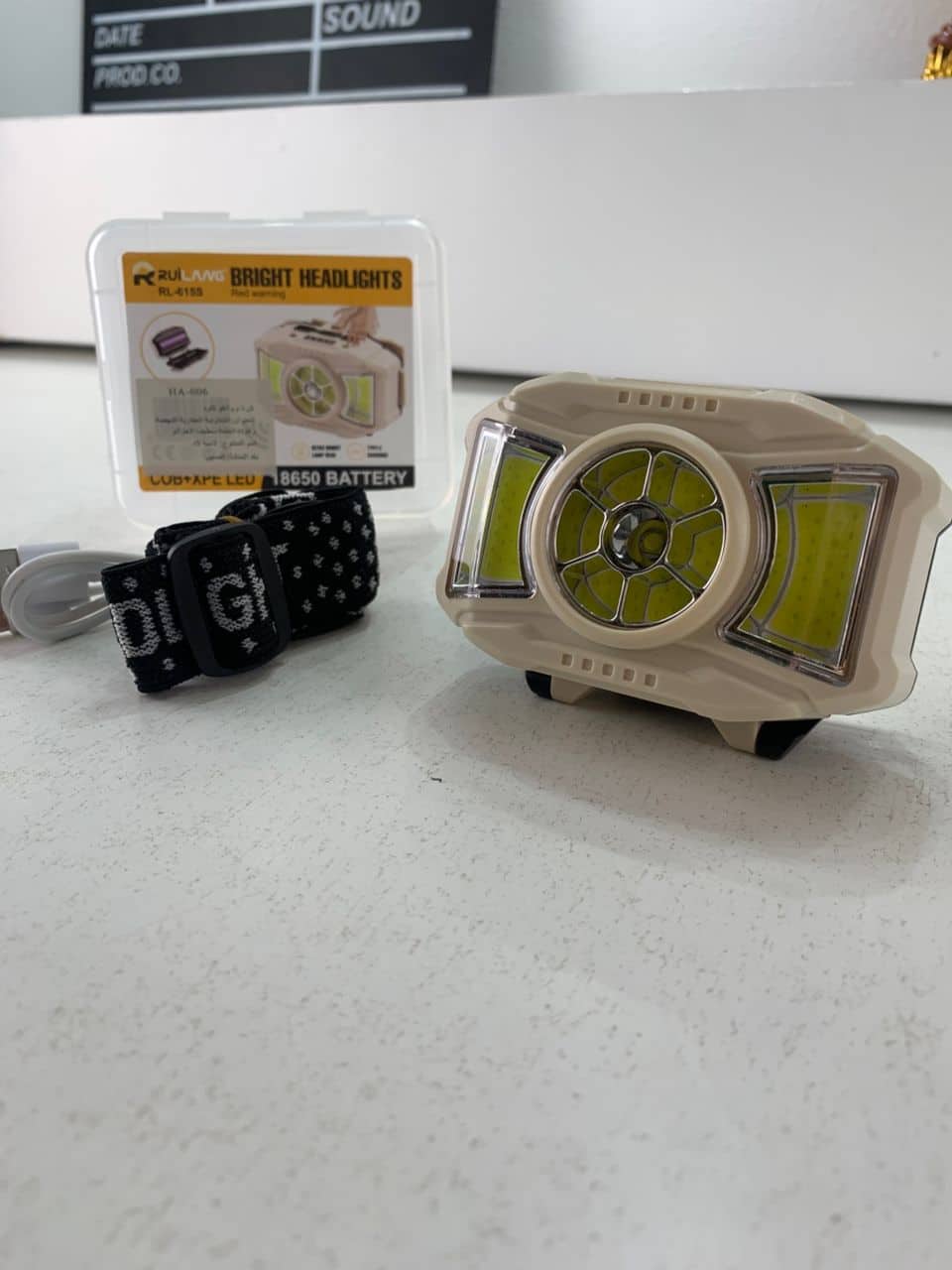 Lampe frontale LED COB à induction Rechargeable par USB 5 Modes – مصباح رأس قابل للشحن - Camping et Randonnée - صورة 7