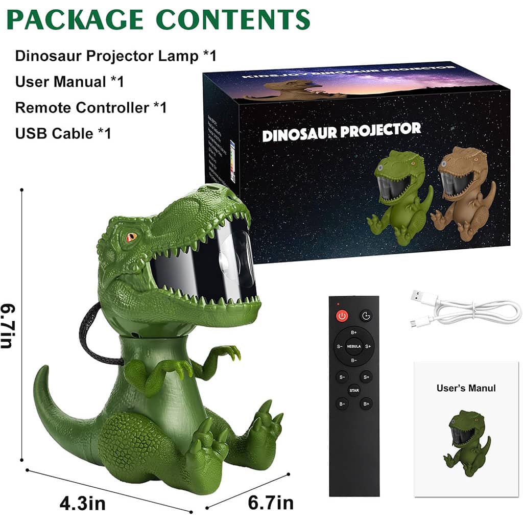 Dinosaure Projecteur Galaxie et Haut Parleur avec Télécommande – جهاز عرض نجوم ومكبر صوت - Électronique - صورة 5
