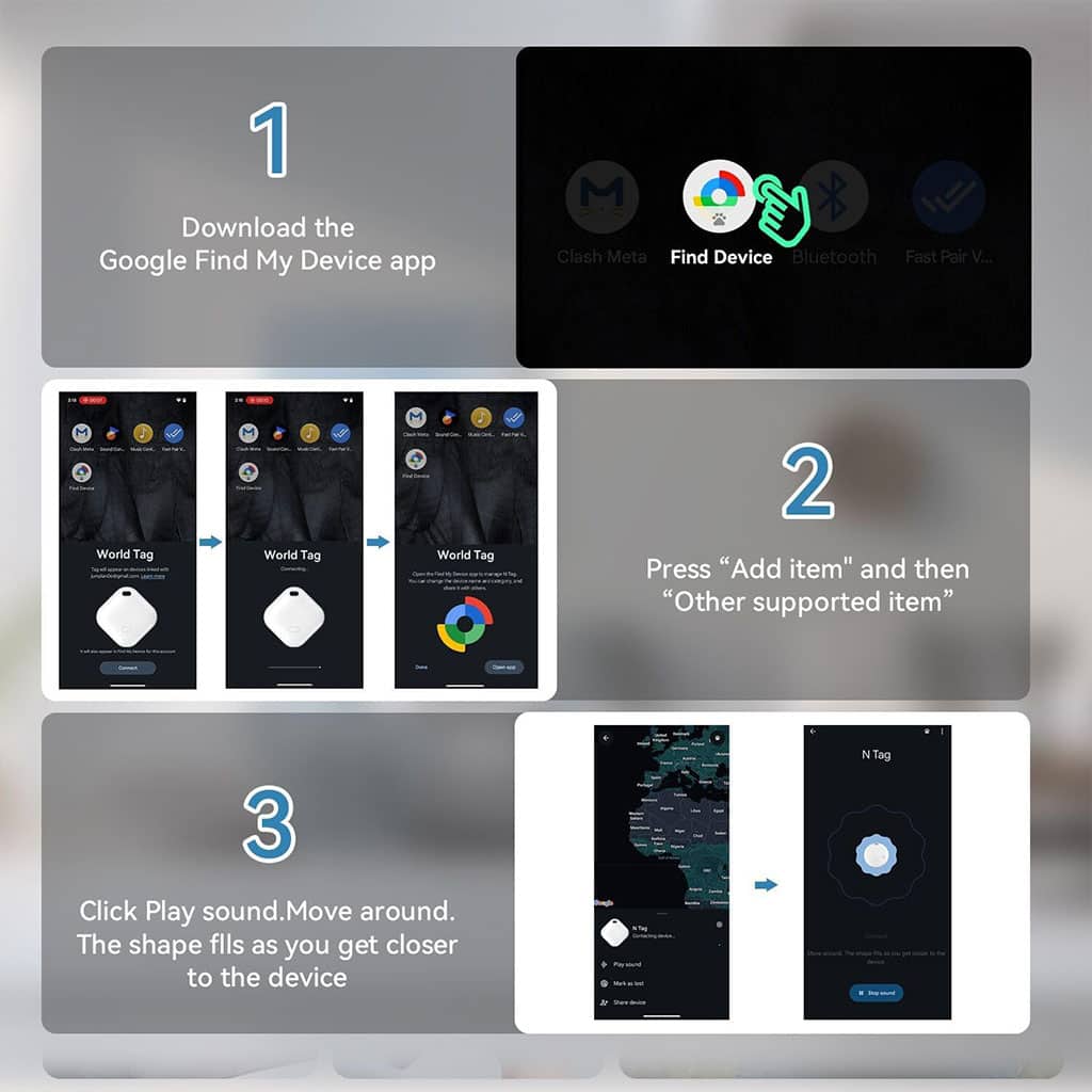 AXIOM GPS Tag Fonctionne avec l’application Google Find My Device – جهاز تعقب ذكي - Électronique - صورة 6