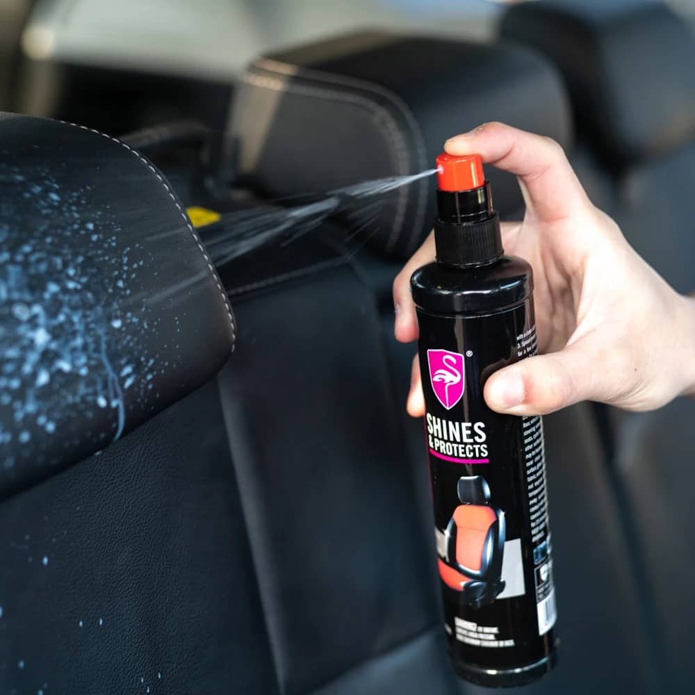 FLAMINGO Brillance ET Protection Intérieure pour Voitures 295 ml – منظف مقاعد الجلدية للسيارات - Accessoires Auto/Moto - صورة 3
