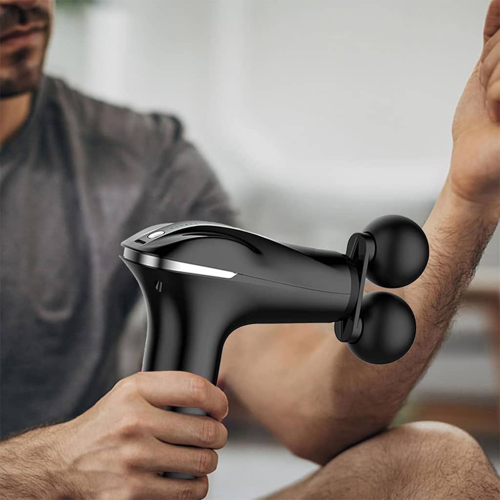 Masseur de tissus musculaire électrique à double tête à 6 vitesses – جهاز تدليك متعدد الرؤوس - Sport - صورة 5