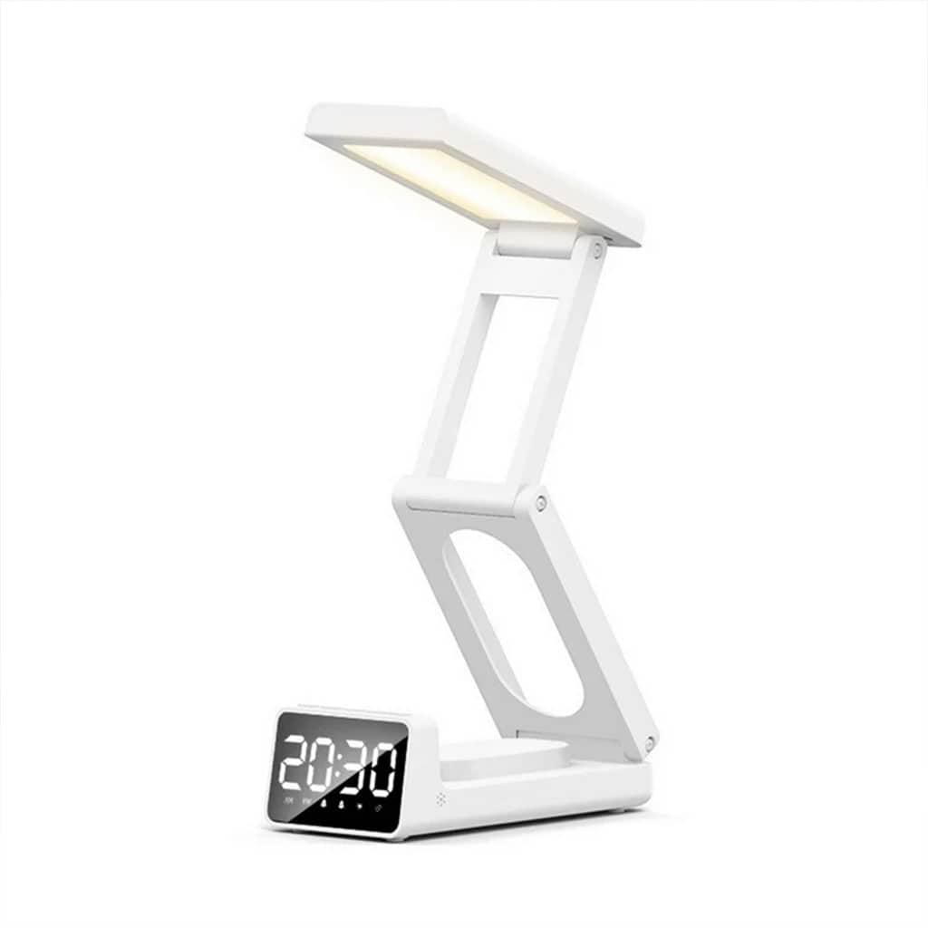 Lampe de bureau rechargeable sans fil avec réveil LED et power bank 10 000 mAh – مصباح مكتب ومصباح مع شاحن متنقل - Électronique - صورة 4