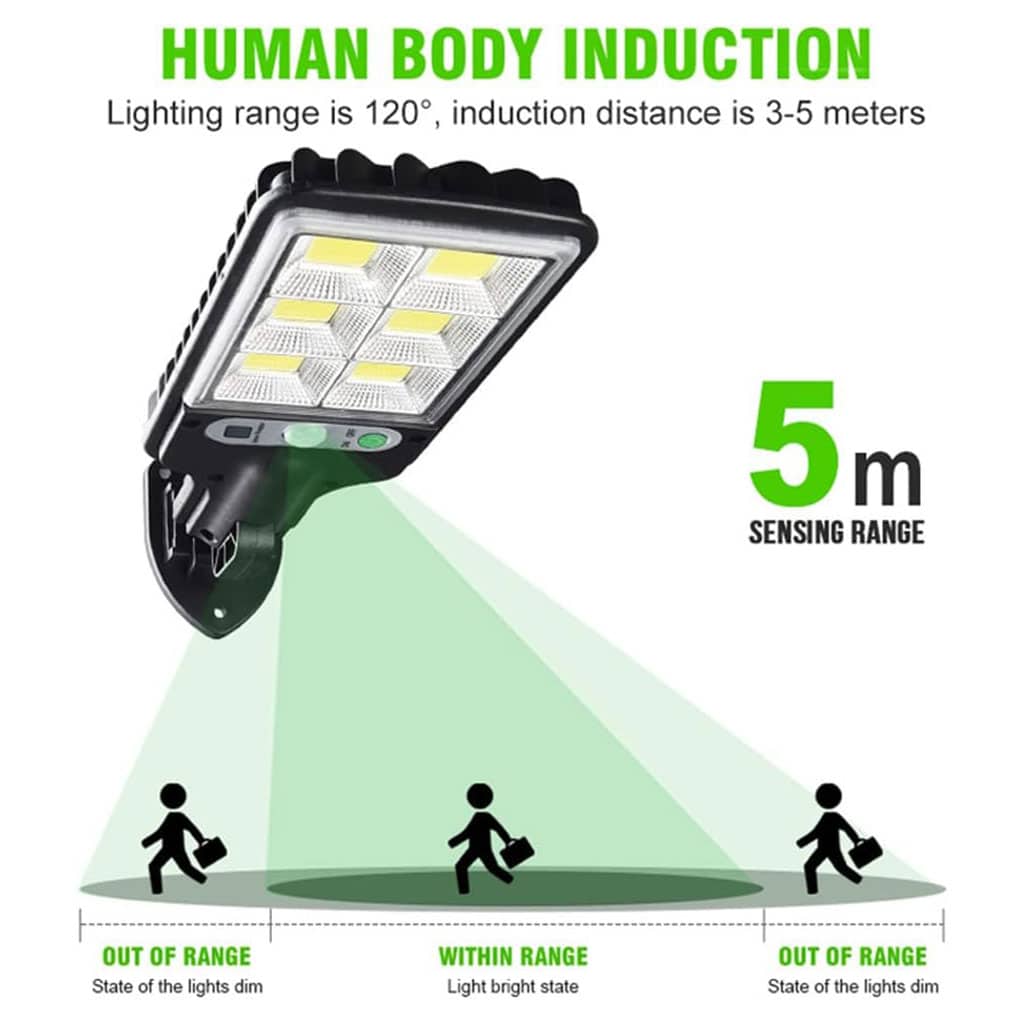 Lampadaires solaires à LED d’extérieur avec détecteur de mouvements – مصباح خارجي يعمل بالطاقة الشمسية - Électronique - صورة 4