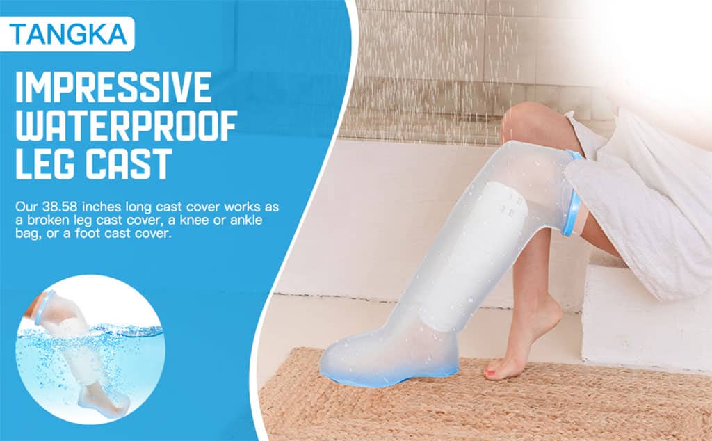 Housse de plâtre imperméable pour la douche, protection pour jambe adulte – غطاء عازل للمياه للرجل المكسورة كاملة - Divers - صورة 3