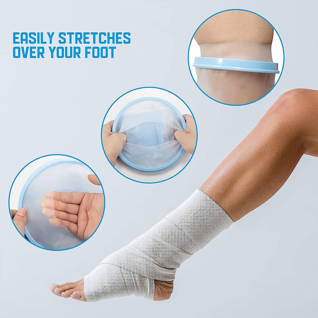 Housse de plâtre imperméable pour la douche, protection pour jambe adulte – غطاء عازل للمياه للرجل المكسورة كاملة - Divers - صورة 5