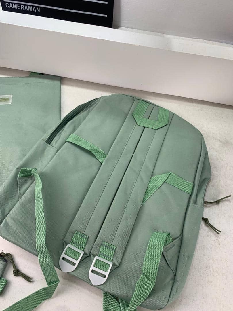 Ensemble de sacs d’école Kawai pour adolescents 4Pcs Guiyu V4 Vert – محفظة 4 قطع كاواي أخضر - Back to School - صورة 4