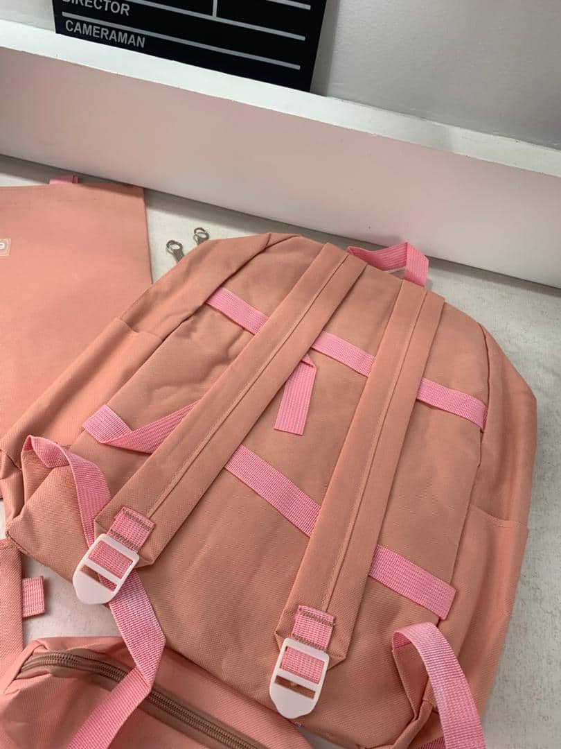 Ensemble de sacs d’école Kawai pour adolescents 4Pcs V3 CLBD Rose – محفظة 4 قطع كاواي وردي - Sac à dos et Mode - صورة 6