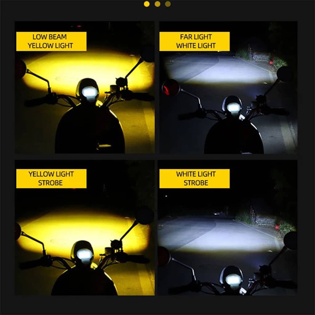 Lumière de hibou antibrouillard LED pour la moto 1Pcs – مصباح دراجات نارية عالي السطوع - Accessoires Auto/Moto - صورة 3